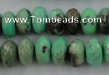 CAG7888 15.5 inches 10*14mm faceted rondelle grass agate beads
