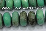 CAG7889 15.5 inches 12*16mm faceted rondelle grass agate beads