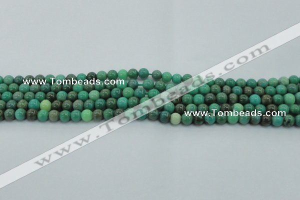 CAG7904 15.5 inches 6mm round grass agate beads wholesale