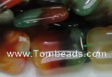 CAG793 15.5 inches 22*30mm rectangle rainbow agate gemstone beads