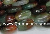 CAG795 15.5 inches 13*18mm oval rainbow agate gemstone beads