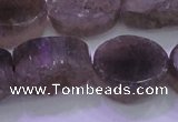 CAG8445 15.5 inches 18*25mm oval grey druzy agate gemstone beads