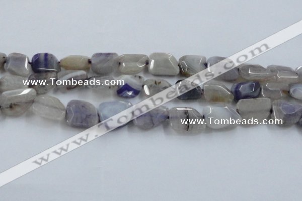 CAG8500 15.5 inches 15*20mm - 18*25mm freeform dragon veins agate beads