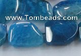 CAG8504 15.5 inches 15*20mm - 18*25mm freeform dragon veins agate beads