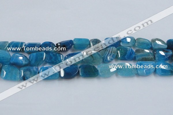 CAG8504 15.5 inches 15*20mm - 18*25mm freeform dragon veins agate beads