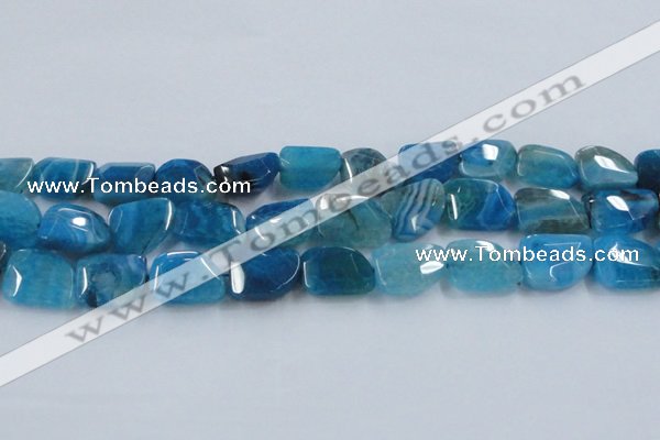 CAG8504 15.5 inches 15*20mm - 18*25mm freeform dragon veins agate beads