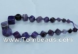 CAG8523 15.5 inches 9*10mm - 23*24mm cube dragon veins agate beads