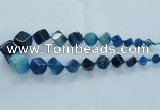 CAG8524 15.5 inches 9*10mm - 23*24mm cube dragon veins agate beads