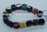 CAG8530 15.5 inches 23*24mm cube dragon veins agate beads