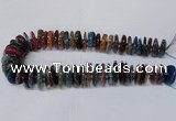 CAG8565 6*22mm - 10*26mm tyre dragon veins agate beads wholesale