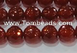 CAG8592 15.5 inches 10mm faceted round red agate gemstone beads