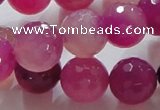 CAG864 15.5 inches 14mm faceted round agate gemstone beads