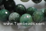 CAG867 15.5 inches 12mm faceted roundagate gemstone beads