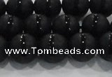 CAG8676 15.5 inches 8mm round matte tibetan agate gemstone beads