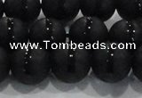 CAG8677 15.5 inches 10mm round matte tibetan agate gemstone beads