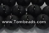 CAG8678 15.5 inches 12mm round matte tibetan agate gemstone beads