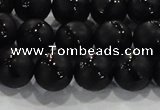 CAG8681 15.5 inches 8mm round matte tibetan agate gemstone beads