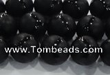 CAG8682 15.5 inches 10mm round matte tibetan agate gemstone beads