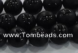 CAG8686 15.5 inches 8mm round matte tibetan agate gemstone beads