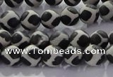 CAG8695 15.5 inches 6mm round matte tibetan agate gemstone beads