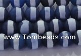 CAG8715 15.5 inches 6mm round matte tibetan agate gemstone beads