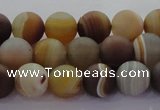 CAG8725 15.5 inches 6mm round matte madagascar agate beads