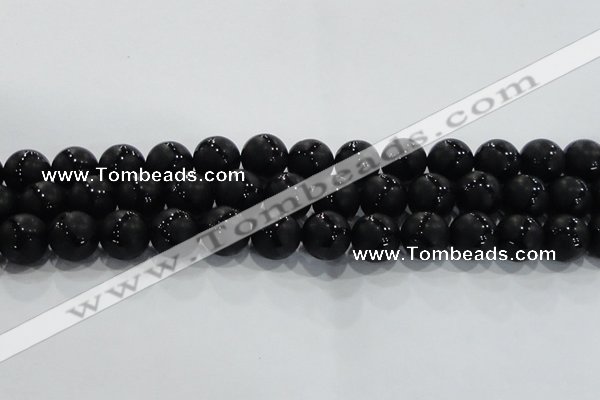 CAG8738 15.5 inches 16mm round matte tibetan agate gemstone beads