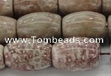 CAG8766 15.5 inches 15*20mm rice chrysanthemum agate beads