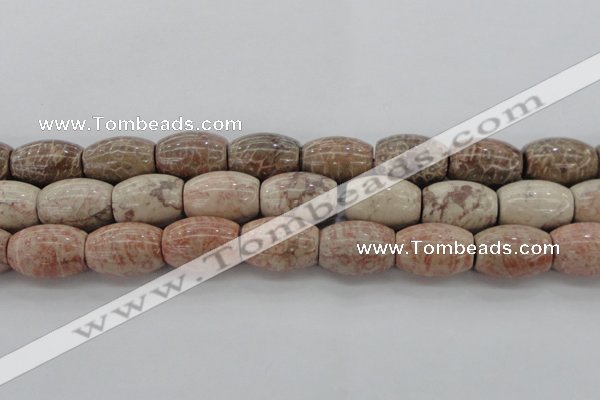 CAG8767 15.5 inches 18*25mm rice chrysanthemum agate beads