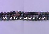 CAG8861 15.5 inches 6mm round matte india agate beads