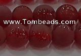 CAG8907 15.5 inches 6mm round matte red agate beads wholesale