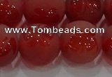 CAG8916 15.5 inches 12mm round matte red agate beads wholesale