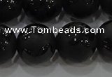 CAG8927 15.5 inches 10mm round matte black agate beads wholesale