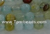 CAG8994 15.5 inches 6mm faceted round fire crackle agate beads