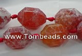 CAG9065 15.5 inches 15*20mm nuggets fire crackle agate beads