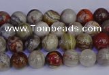 CAG9110 15.5 inches 4mm round Mexican crazy lace agate beads