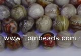 CAG9112 15.5 inches 8mm round Mexican crazy lace agate beads