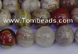 CAG9114 15.5 inches 12mm round Mexican crazy lace agate beads