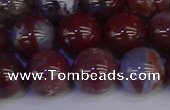 CAG9125 15.5 inches 14mm round red lightning agate beads