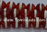 CAG9141 15.5 inches 8mm round tibetan agate beads wholesale