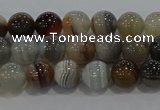 CAG9148 15.5 inches 6mm round line agate beads wholesale