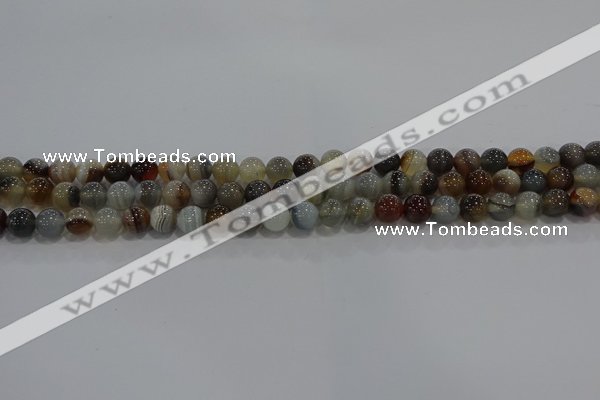 CAG9148 15.5 inches 6mm round line agate beads wholesale