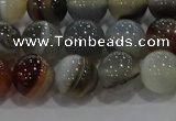 CAG9150 15.5 inches 10mm round line agate beads wholesale