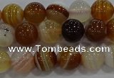 CAG9156 15.5 inches 8mm round line agate beads wholesale