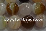 CAG9159 15.5 inches 14mm round line agate beads wholesale