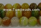 CAG9164 15.5 inches 8mm round line agate beads wholesale