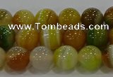 CAG9164 15.5 inches 8mm round line agate beads wholesale