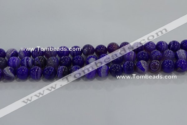 CAG9172 15.5 inches 10mm round line agate beads wholesale