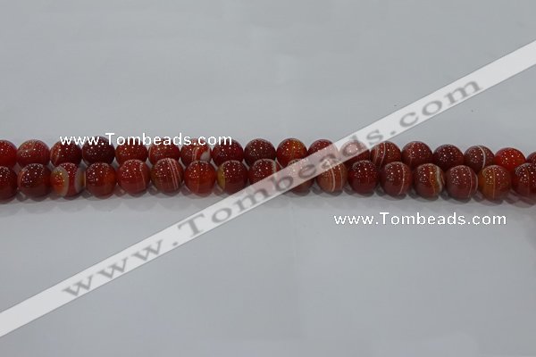 CAG9177 15.5 inches 6mm round line agate beads wholesale