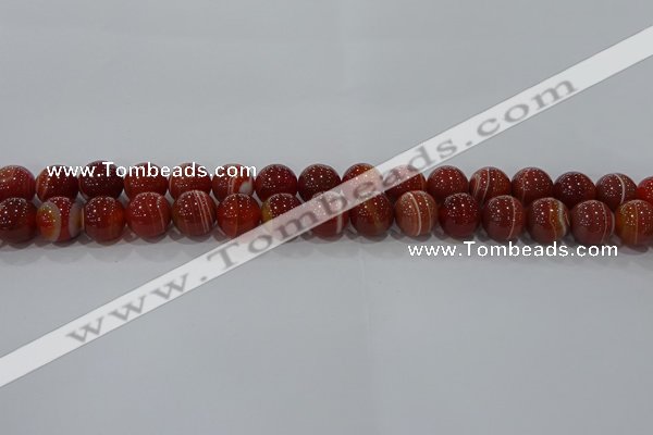 CAG9178 15.5 inches 8mm round line agate beads wholesale